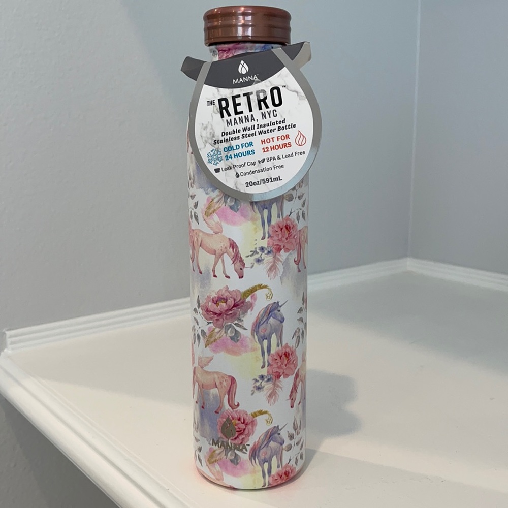 Manna Retro Unicorn Stainless Steel Water Bottle